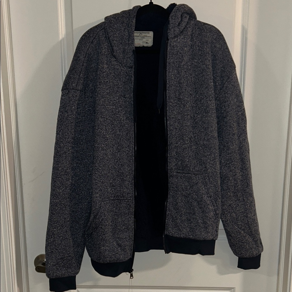 Men's Navy Blue Hooded Sweater